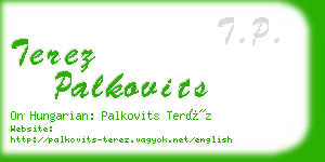 terez palkovits business card